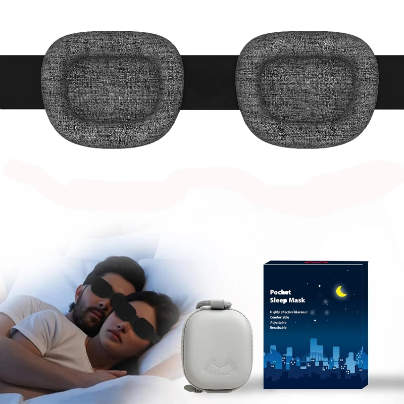 

3D Sleeping Eye Mask Block Out Light Sleep Mask for Eyes Slaapmasker Eye Shade Blindfold Sleeping Aid Mask Eyepatch Adjustable