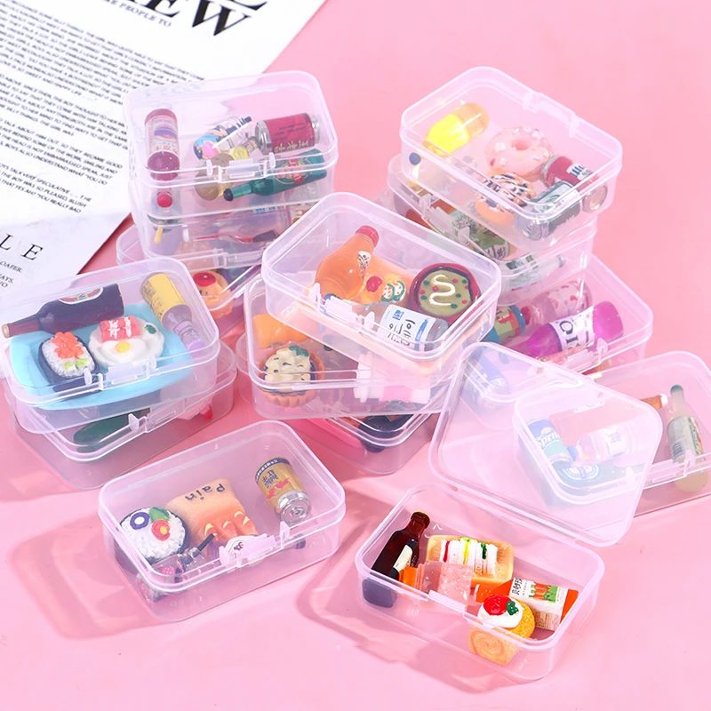 5PCS 1:12 Scale Cute Mini Dollhouse Miniature Drink Bottle Cake Desserts Bento Food Pretend Play Food Toy Kitchen Accessories