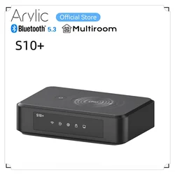 Arylic S10 + Wireless Music Streamer Jack da 3.5mm Aux ricevitore Audio Bluetooth per PC adattatore Jack Audio AUX Wireless per Multiroom