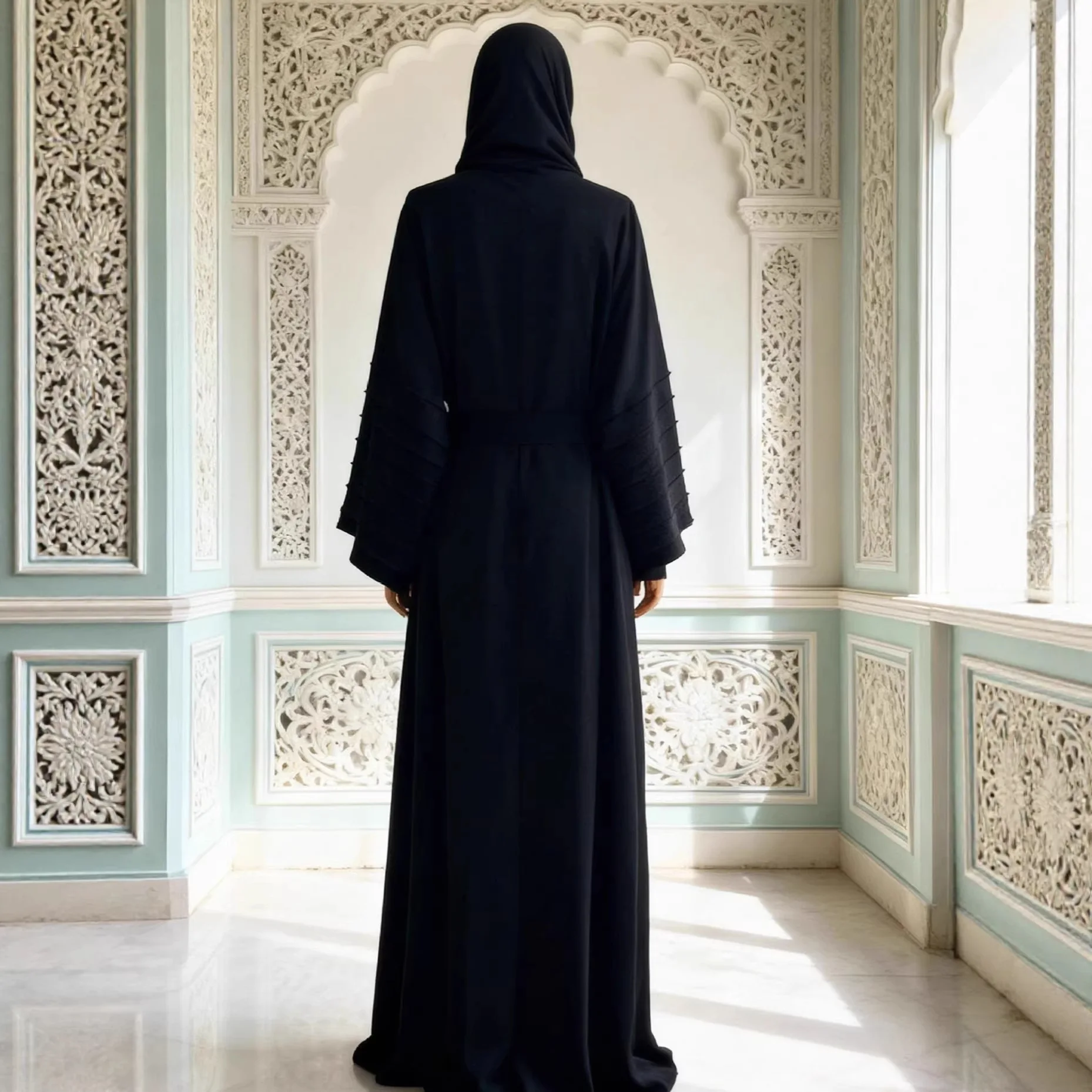 2026 아랍 로브 이드 젤라바 무슬림 여성 긴팔 드레스 두바이 아바야 터키 카프탄 케바야 카프탄 모로칸 여성 잘라비야 신상