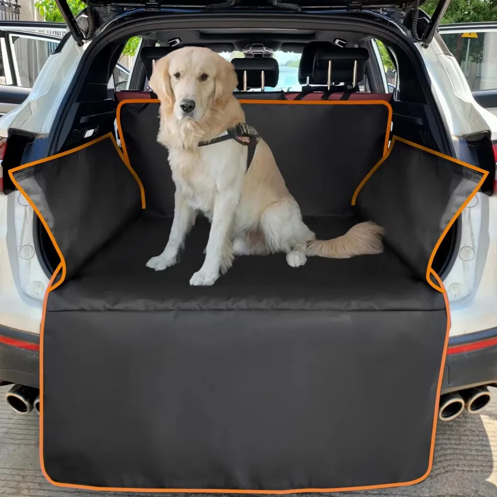 Waterproof 600D Oxford Cloth Dog Car Seat Cover Pet Travel Dog Carrier Car Trunk Mat SUV Cargo Liner For Dogs image 2
