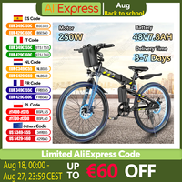 VARUN M26-4 Electric Bicycle 250W Motor 48V7.8AH Lithium Battery Adult Folding Electric Bike 26-inch Tire Mountain Riding E-bikE