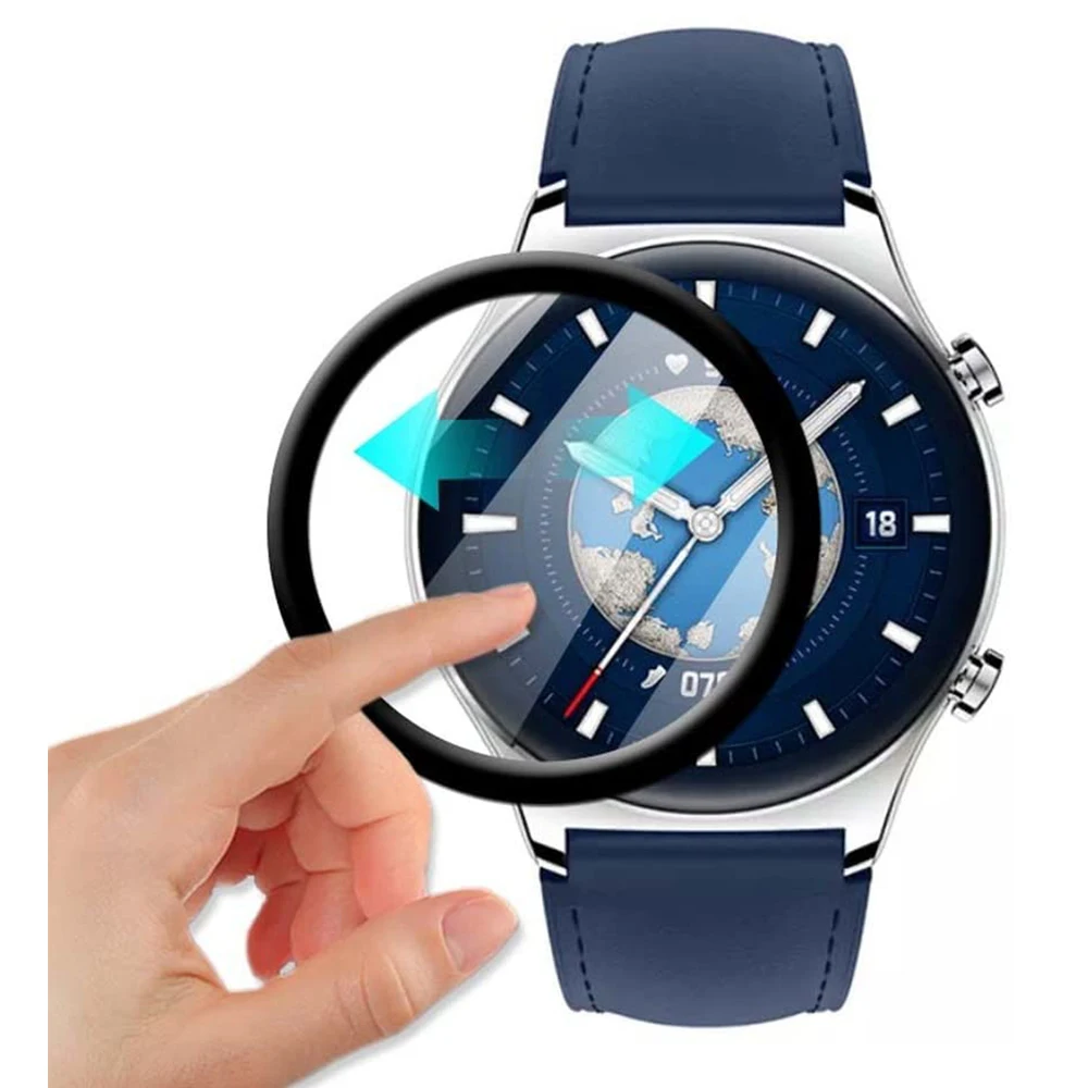 1/3/5pcs 3D Curved Composite Film For Honor Watch GS3 Smart Watch Screen Protector Full Film Not Glass