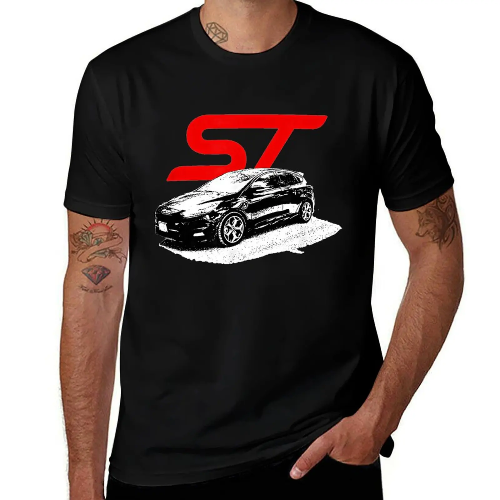 

Focus ST - Distressed Look Red Variant T-Shirt anime tshirt anime shirt plain vintage graphic tee mens graphic t-shirts pack