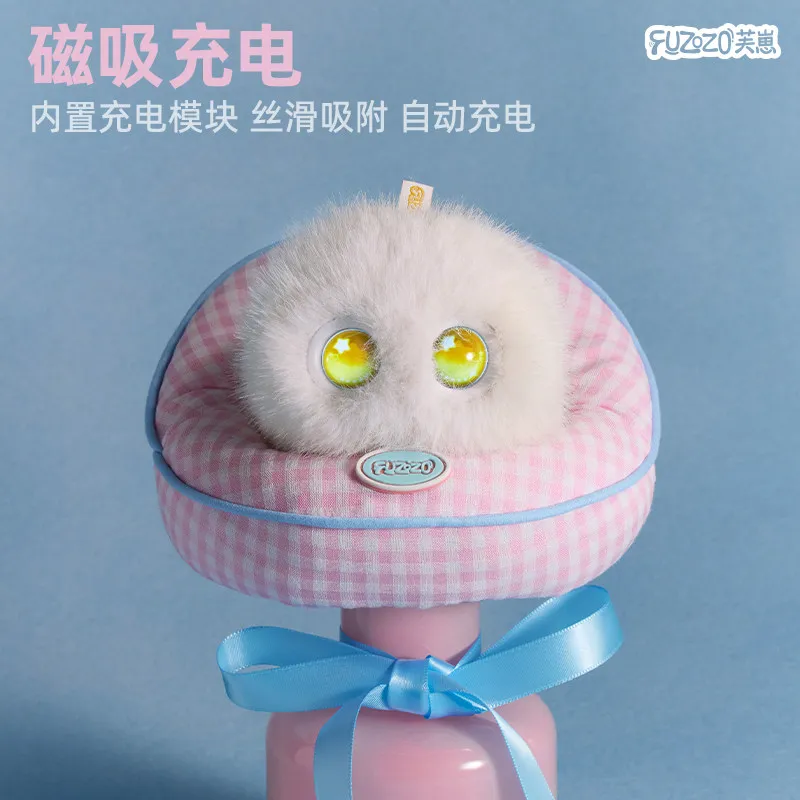 Fuzozo AI Robot Charging Station Magnetic Charging Emotional Soft Figurine Companion Interaction Smart Robot AI Chat Robots Gift