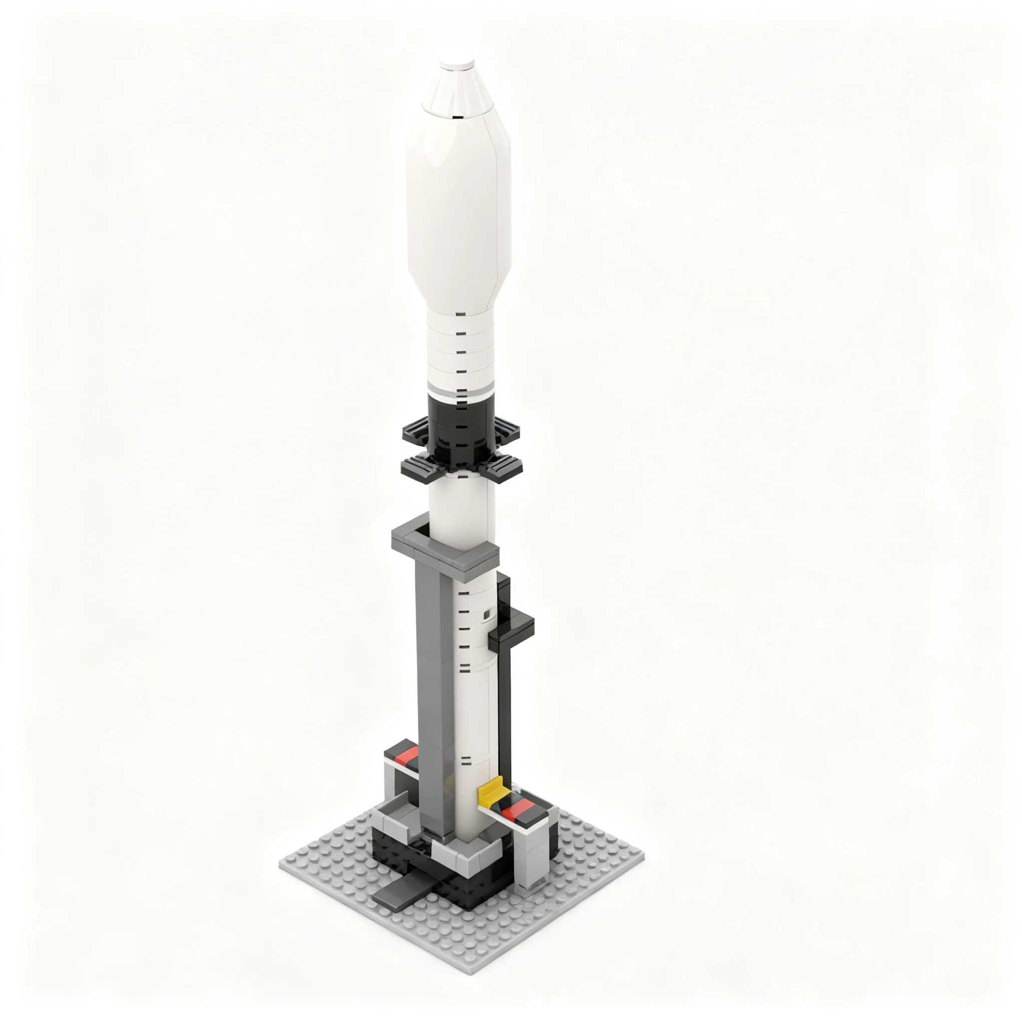 207pcs MOC Space Interstellar Rocket Spacecraft Model Building Blocks Christmas Gift Creative Collectible For Living Room Art