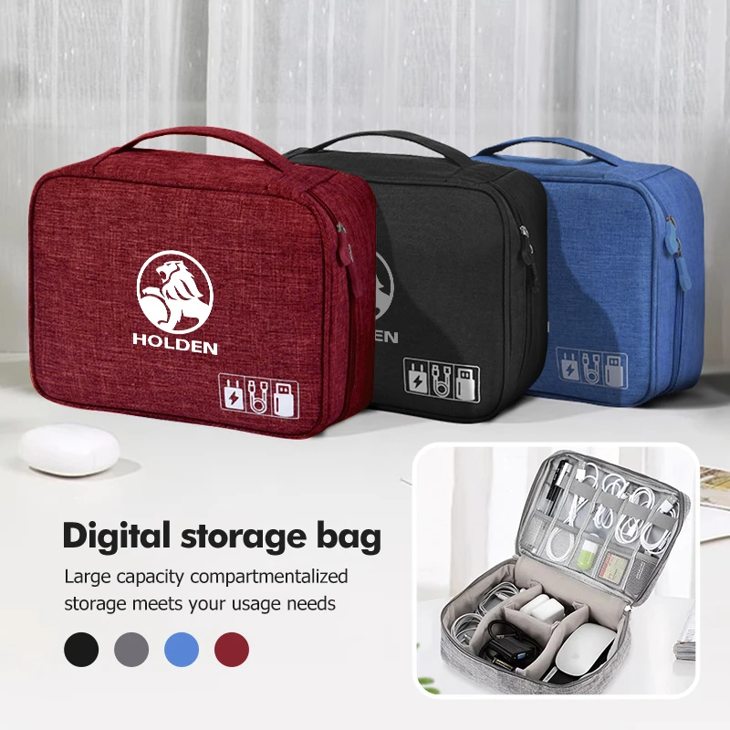 

For Holden Car Accessories Digital Organizer Data Cable Storage Bag VZ VE Colorado Caprice VX VU VY HSV Cruze Rodeo Astra