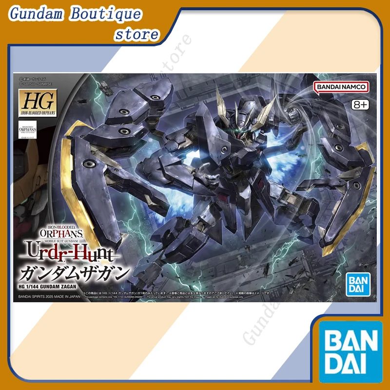 Bandai Genuine HG GUNDAM ZAGAN Iron-Blooded Orphans Anime Action Figure Collectible Assembly Model Toys Ornaments Gift Children