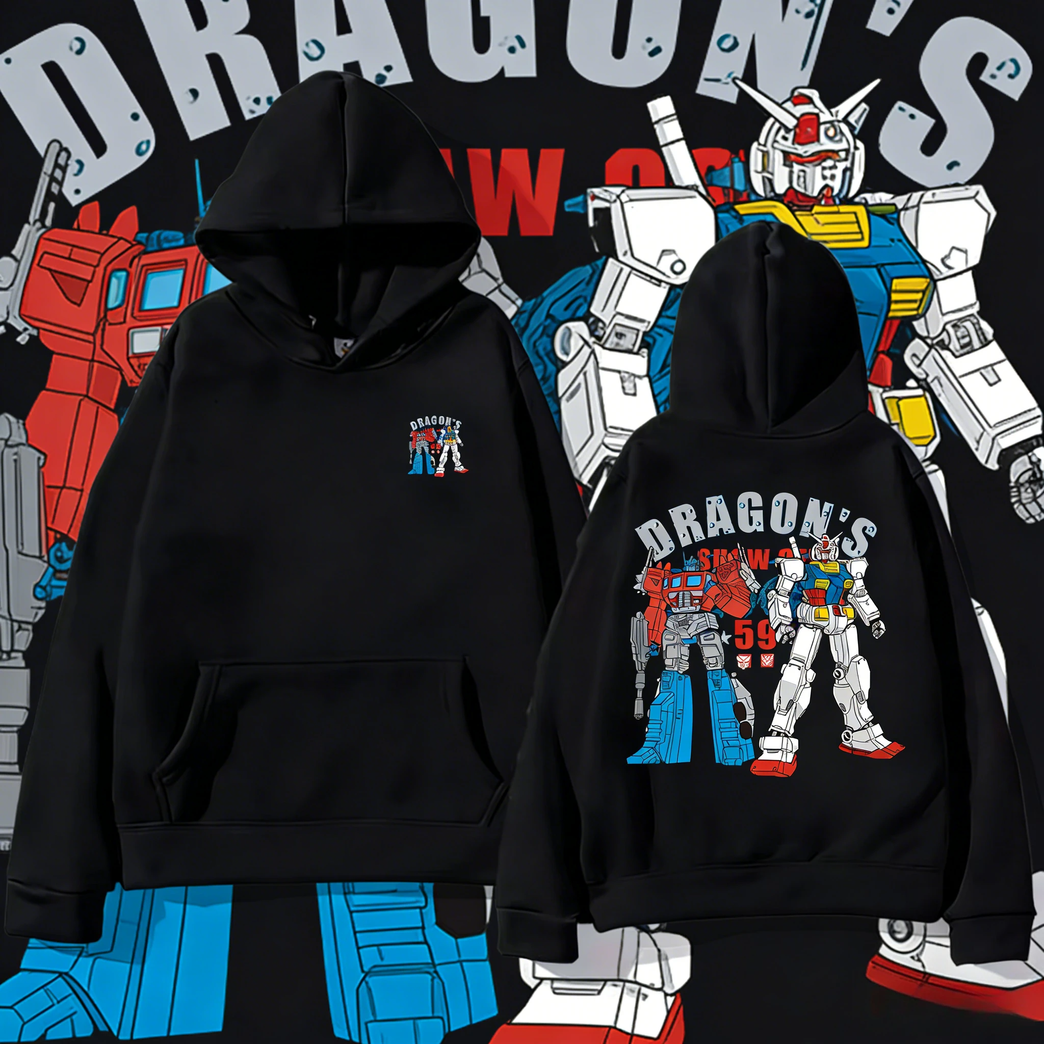 

Transformers 2025-26 Autumn/Winter Autobots Graphic 100% Cotton Print Hasbro Brand Unisex Children Hoodie Casual Breathable Y2k.