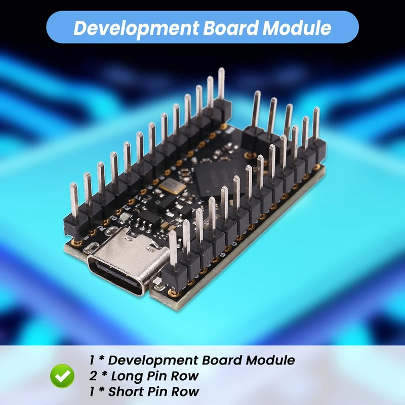 Promicro Development Módulo Board, Compatível com Nice Nano V2.0, Módulo portátil azul, NRF52840