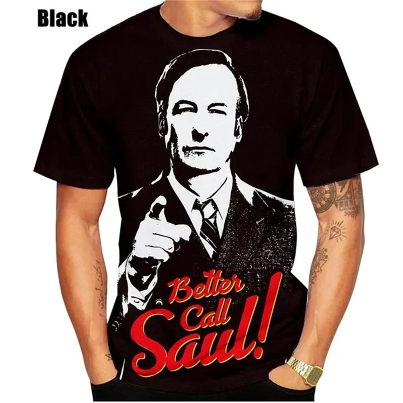 Better Call Saul Graphic Tshirt 3D Print Men Women Short Sleeve t shirts Hip Hop streetwear O-neck T-shirt Unisex clothing