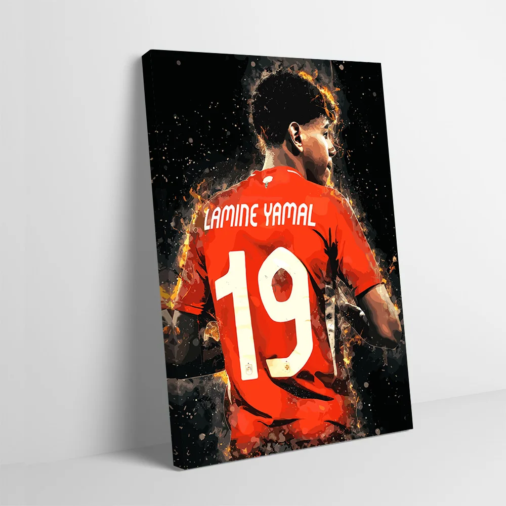 Lamine Yamal Spain Football Art Printing Poster Custom Pictures Wall Art Canvas Painting Gift for Decorative Paintings Wand Deko