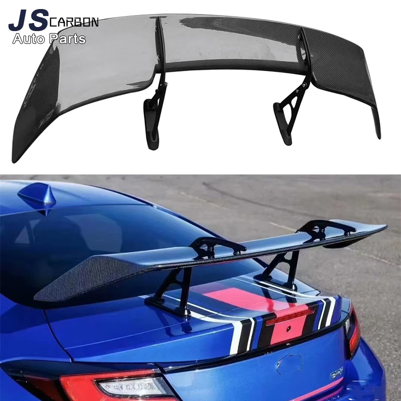 For Toyota GR86 GT86 Subaru BRZ STI Style Carbon Fiber Tail fins Spoiler Rear Wing Tail Trunk Spoilers Rear Spoiler Body Kit