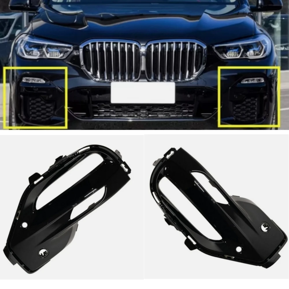 

X-T Front bumper fog lamp cover 51118099731 51118099732 For BMW X5 G05 2019-2023