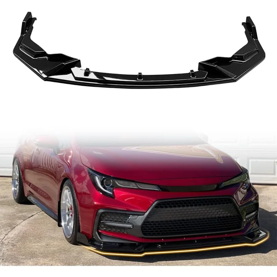

Спойлер на передний бампер, совместимый с 20202024 Corolla XSE SE Sedan, только впрыск, полипропилен, боевой стиль, дополнительный передний сплиттер Air