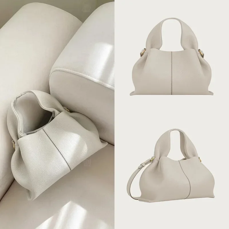 Cloud Bag French Luxury Brand Genuine Cowhide Ladies Simple Dumpling Bag Shoulder Bag