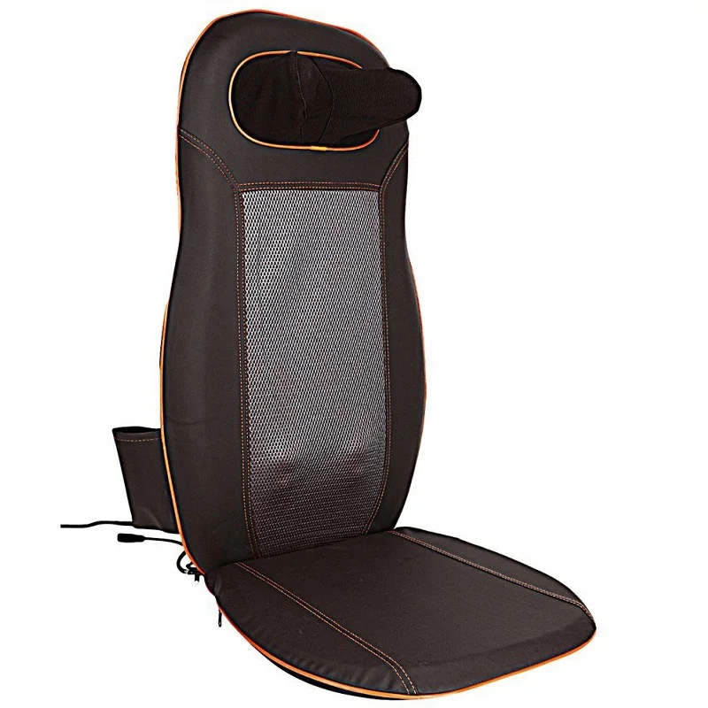 shiatsu neck back cushion massager, electric vibration massage cushion with heating, kneading massage chair back massage cushion