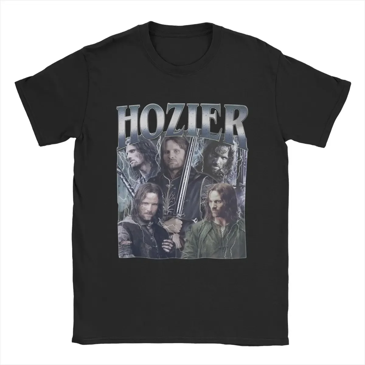 fashion heavyweight Funny Hozier Funny Meme Aragorn T-Shirt Men Crew Neck 100% Cotton Shirt Short Sleeve Tee Shirt Original Tops