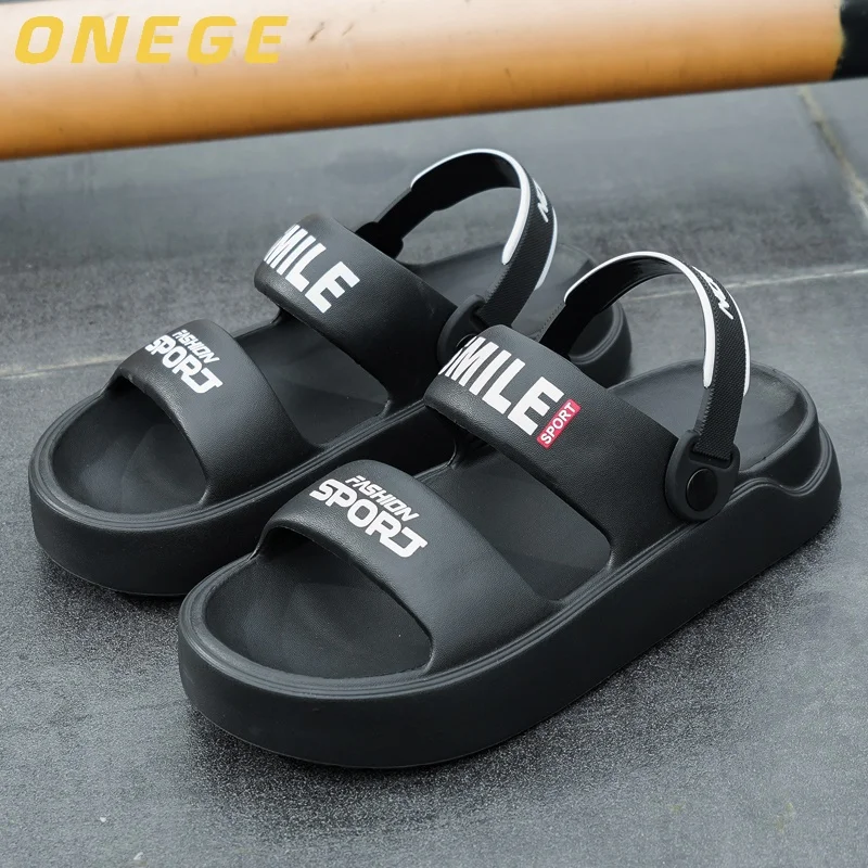 زوج من الصنادل الرجالية، ملابس خارجية رياضية عصرية جديدة قابلة للتنفس للرجال في الصيف، غير قابلة للانزلاق، مقاومة للاهتراء، نعل ناعم، أحذية شاطئ رائعة للقيادة #6