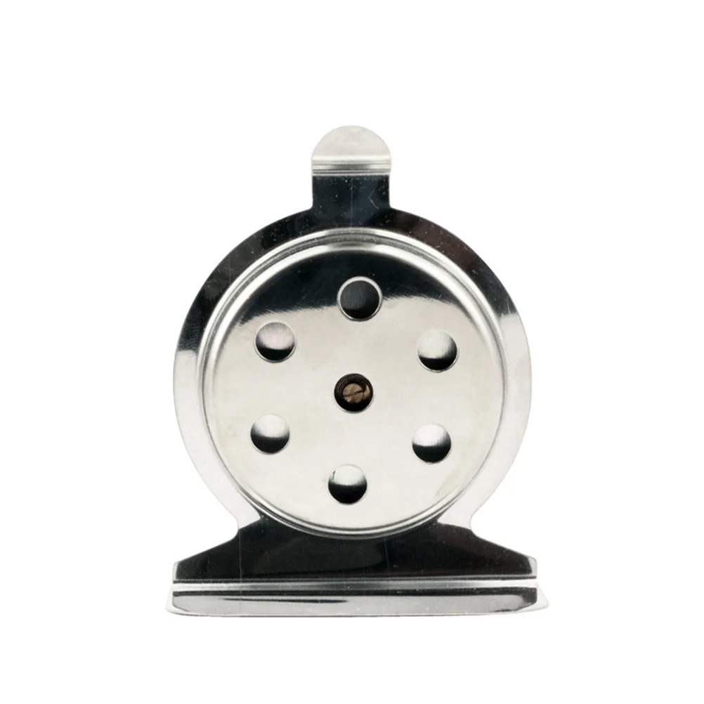 

Large Dial Refrigerator Freezer Thermometer Stainless Steel -20°F To 80°F Glass Lens Red Pointer Stand Up Hanging Fridge