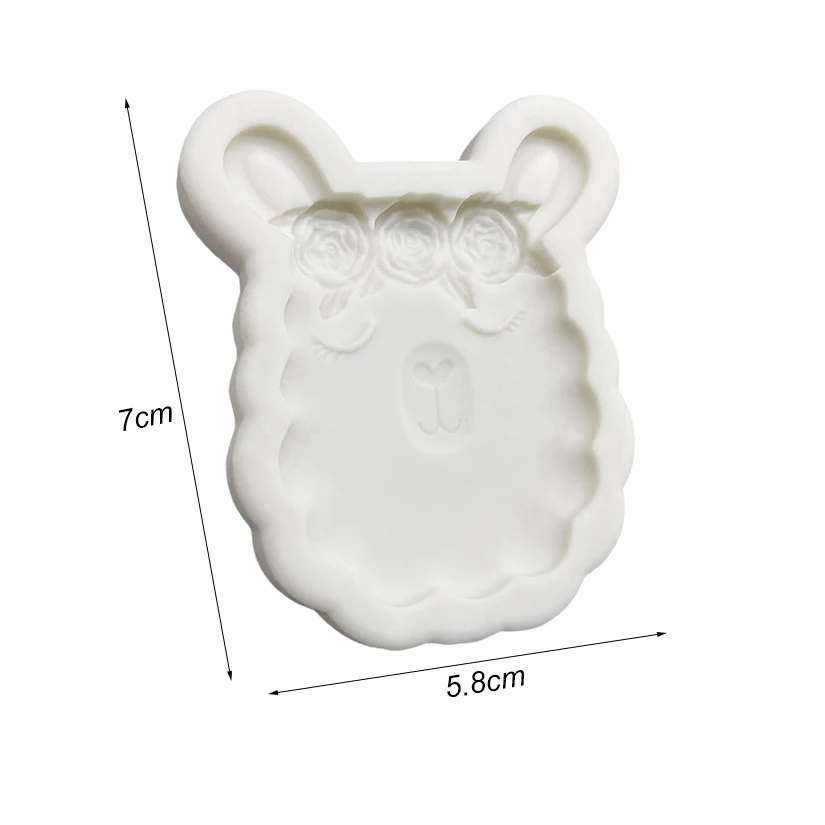 Alpaca Sheep Silicone Sugarcraft Mold Resin Tools Cupcake Baking Mould Fondant Cake Decorating Tools image 6