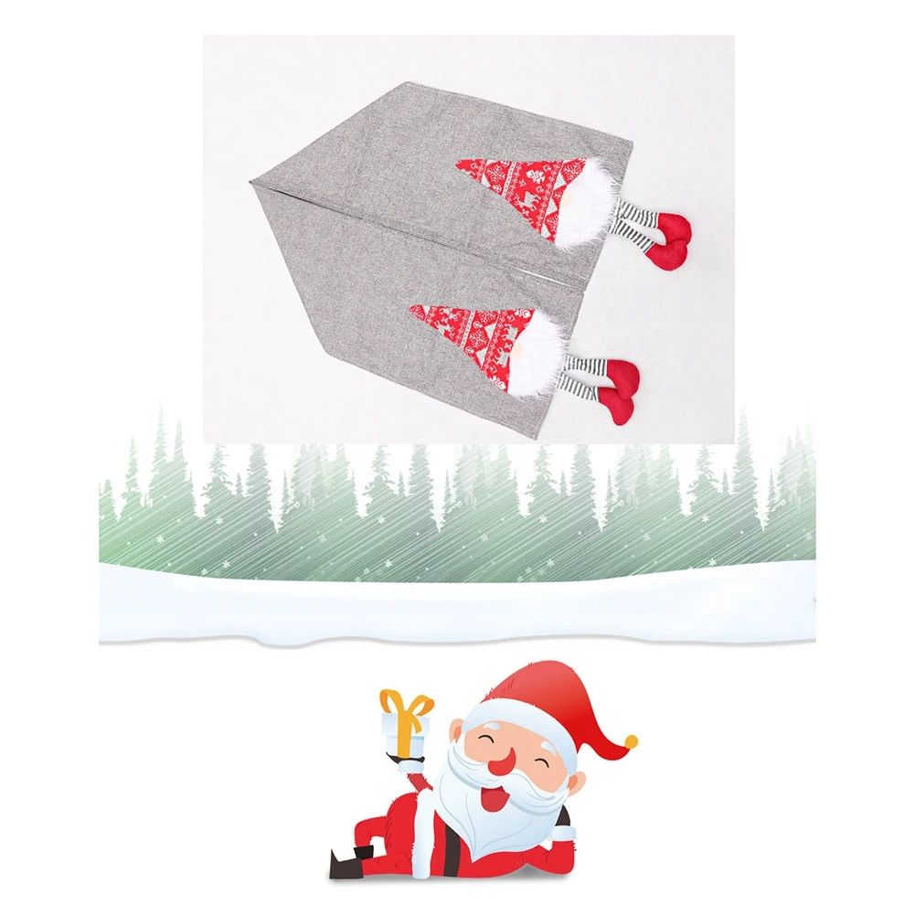 ABVJ-Christmas Table Runner Christmas Decorations For Home Xmas Ornaments Happy New Year Xmas Gifts Navidad