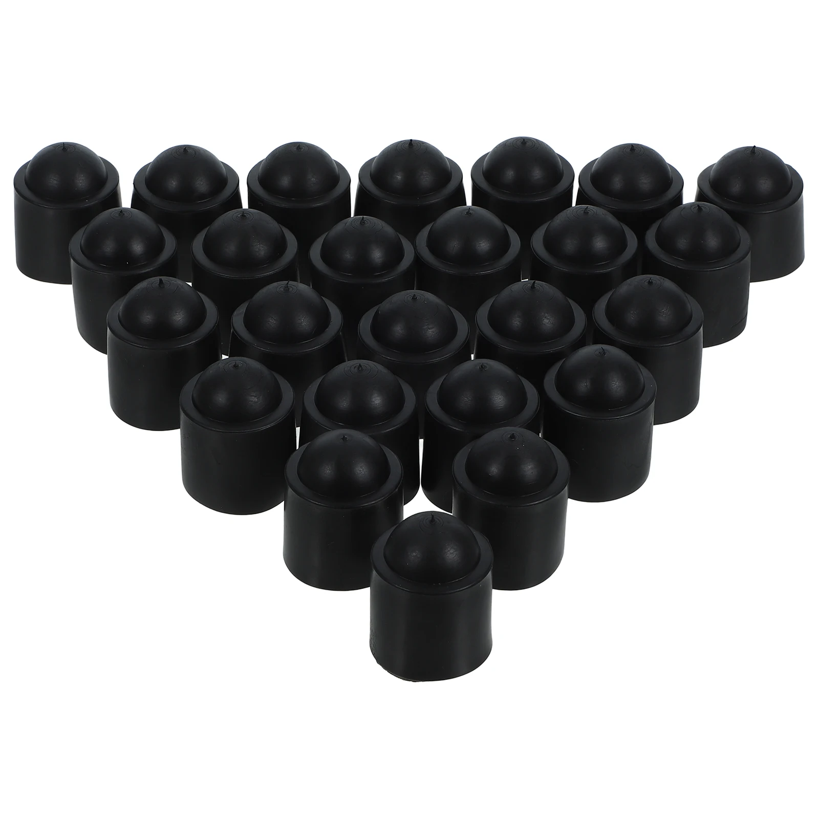 

25pcs Pool Cues End Covers Protectors Billiard Cue Protective Cover Replaceable Covers Rubber Material Fine Workmanship Snooker