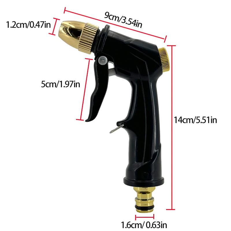 Nowa myjka wysokociśnieniowa Plastikowy pistolet na wodę Dysza węża ogrodowego Spray do myjni samochodowej Hidrolavadora Narzędzie do czyszczenia