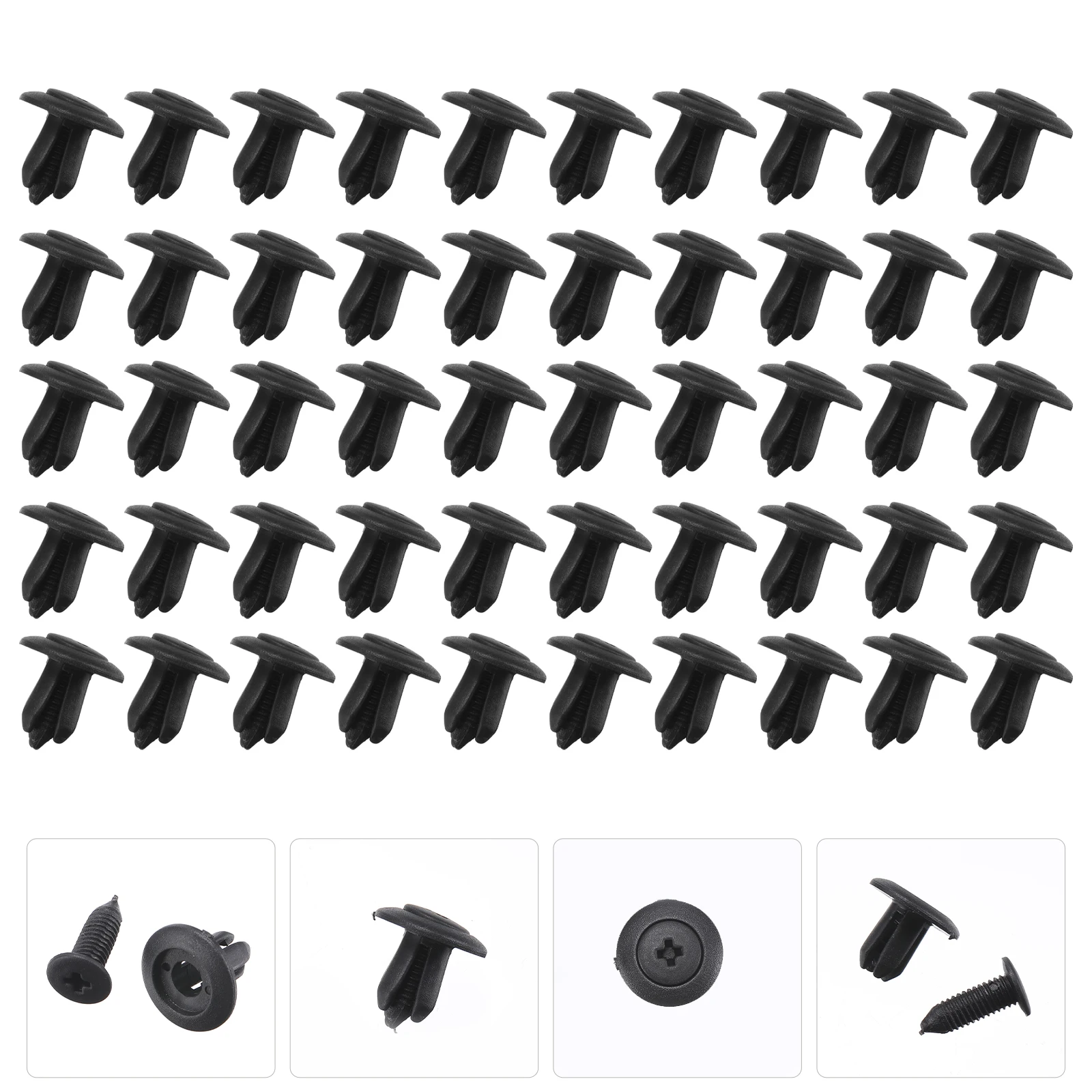 

100pcs Dishwasher Kick Panel Clips Durable PP Plastic Retainers Rivet Fastener Trim Accessories Car Trunk Backup Parts