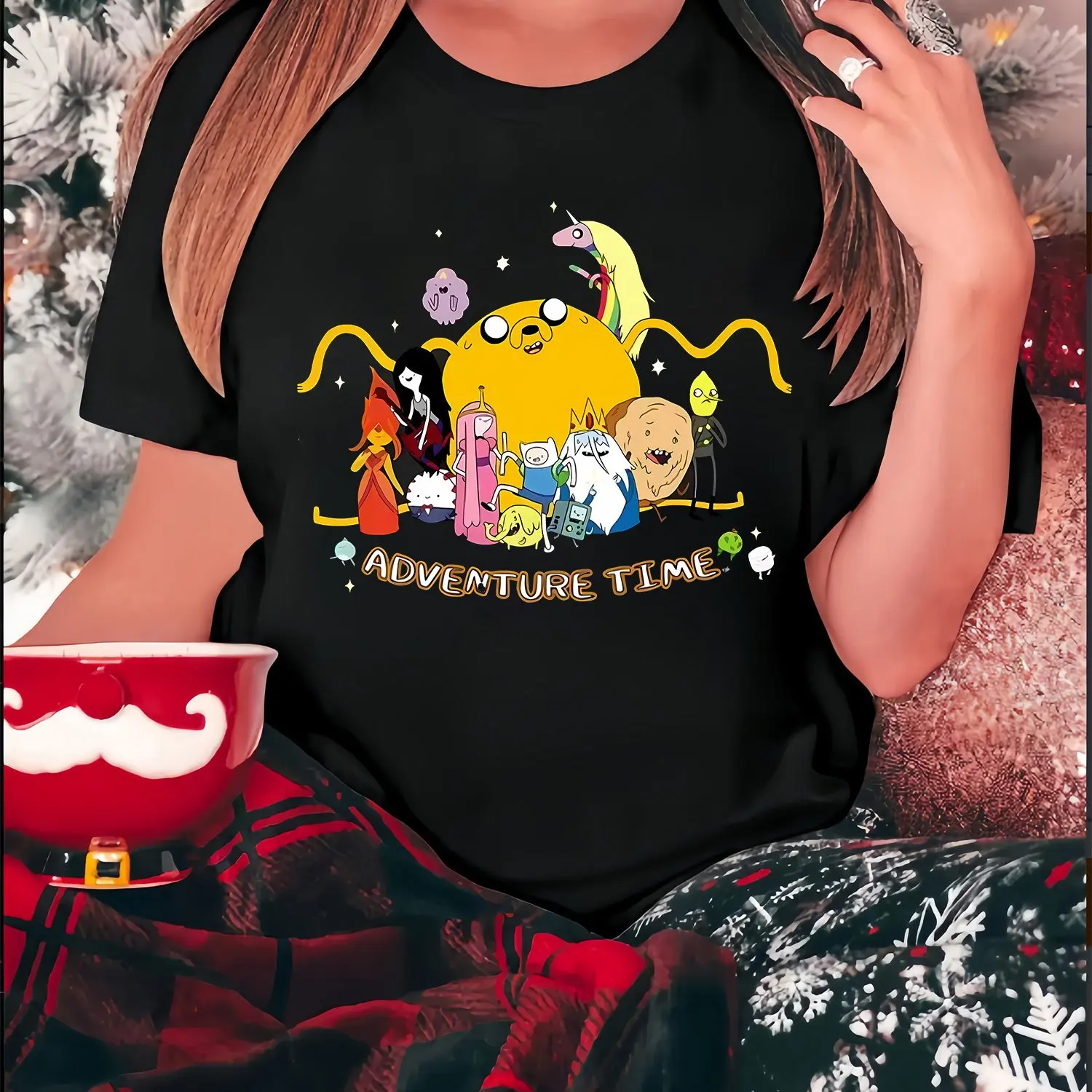 

Adventure Time Graphic Printing Summer Autumn Winter Cotton Men and Women T-shirt Short Sleeve Luxury Outdoor Sports Brand