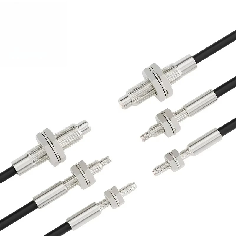 200℃ High Temp Through Beam Fiber Optic Sensor, Oil & Corrosion Resistant M3/M4/M6 Fiber Probe
