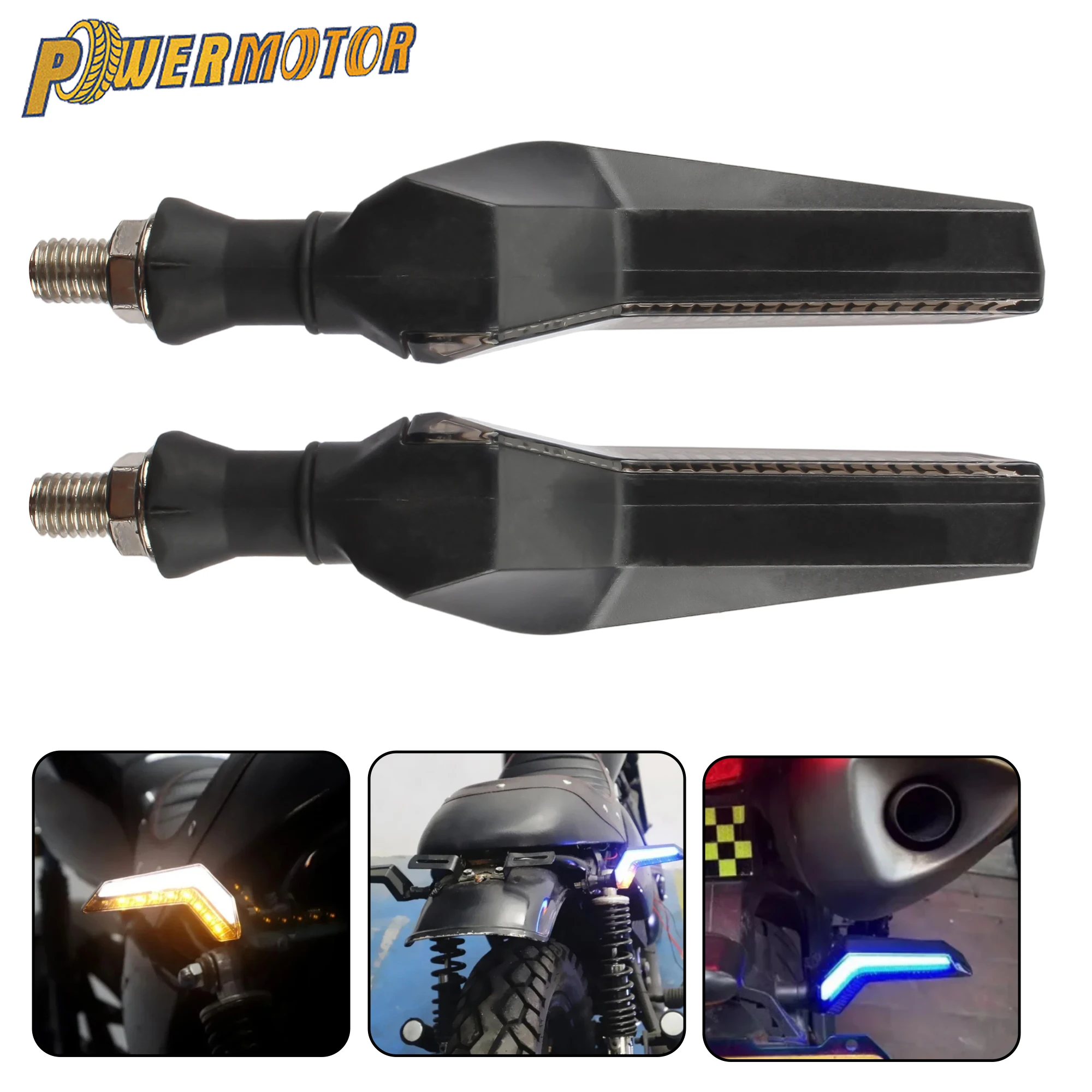 

1Pair Motorcycle LED Signal Light Taillight DRL For Honda Kawasaki Scooter Cafe Racer ATV DirtBike Universal Replacement Parts