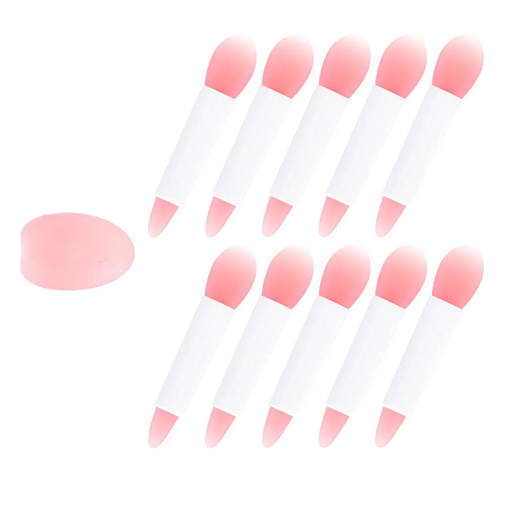 1 Zestaw Silikonowych Aplikatorów do Ust Delikatne Miękkie Pędzelki do Szminki Narzędzia Kosmetyczne Akcesoria do Makijażu na Podróże Peeling do Ust
