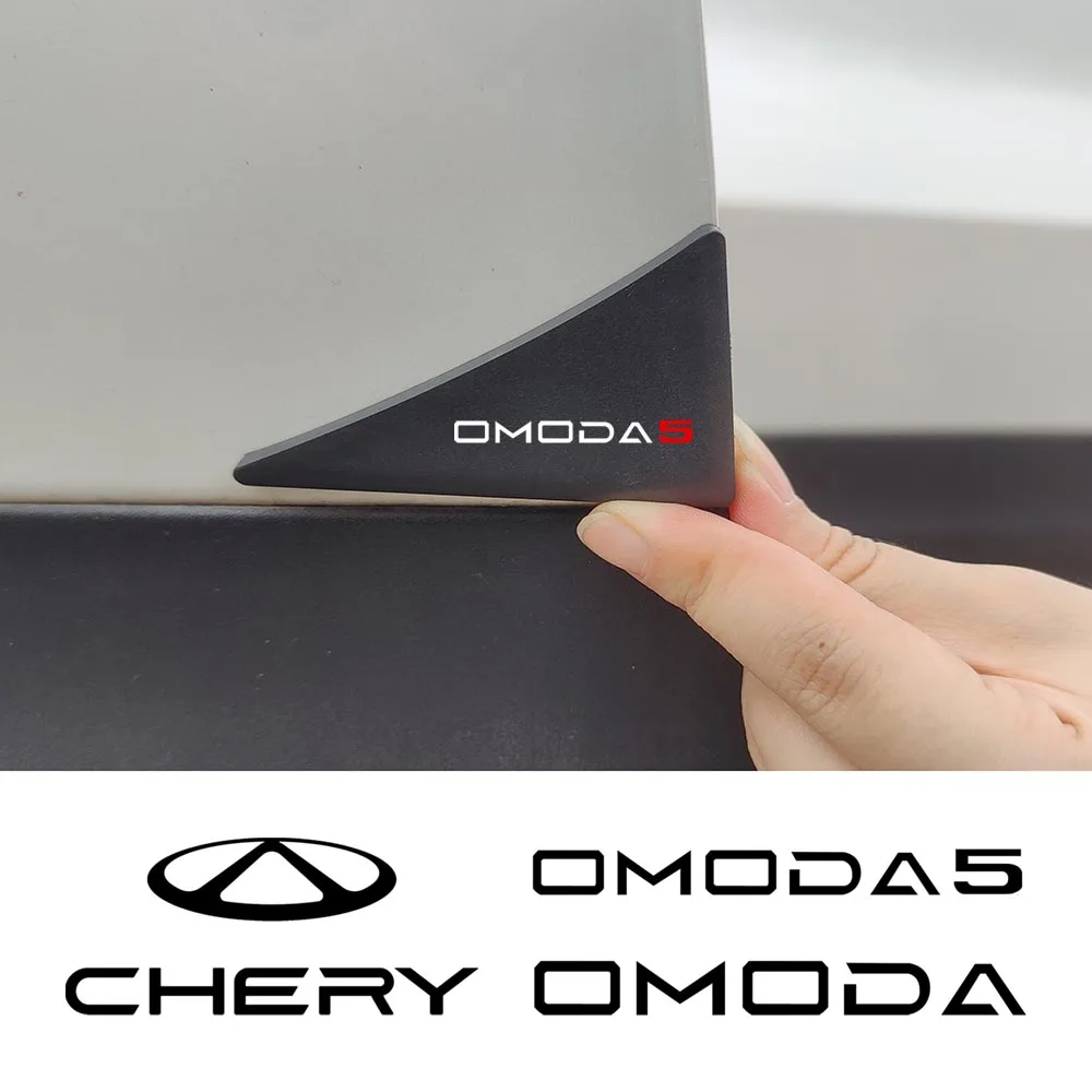 2Pcs Silicone Car Front Door Corner Anti-Collision Protector Cover For Chery Omoda C5 Crossover Omoda 5 FX 2022-2023 Accessories