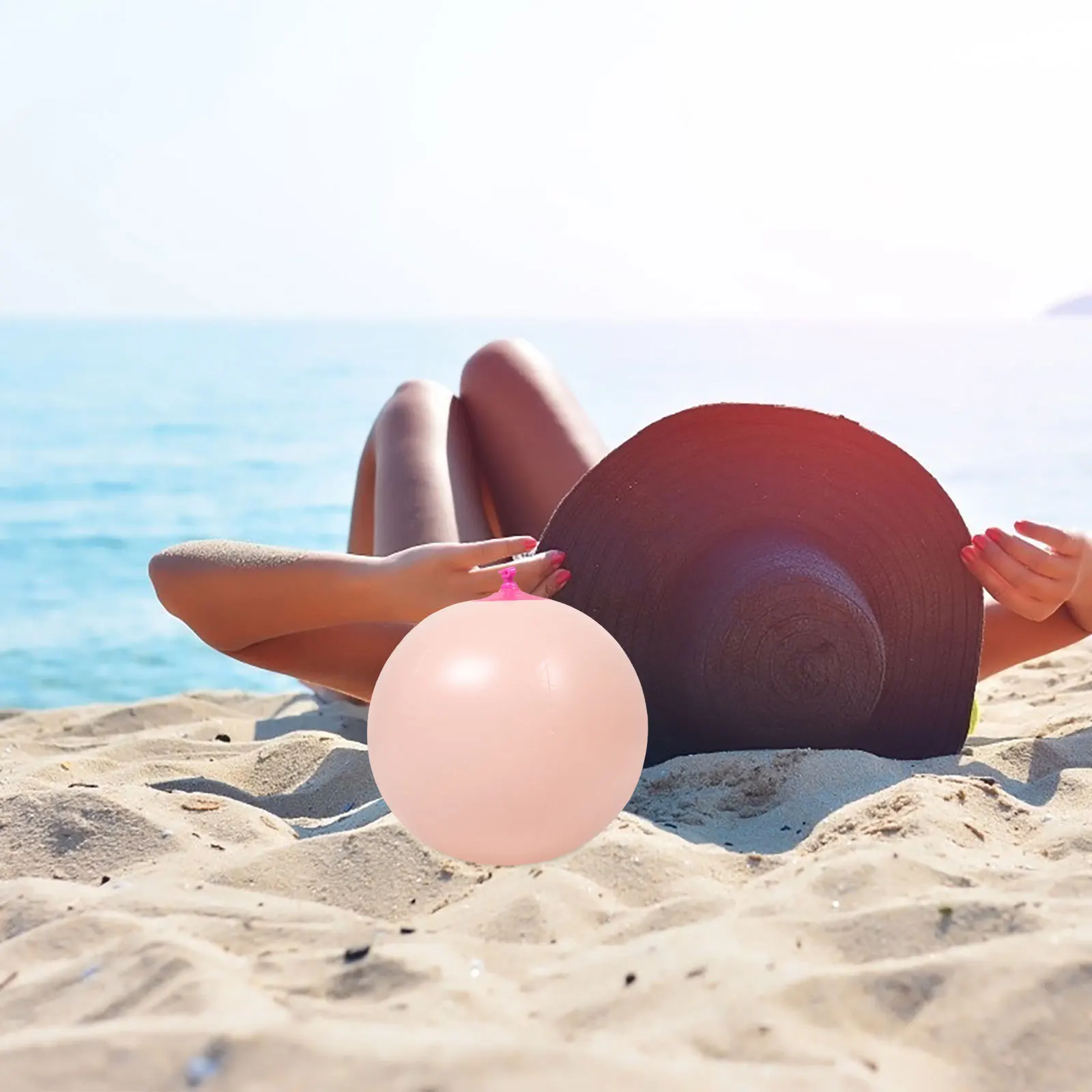 Balles de plage gonflables en PVC, 3 pièces, 8.65 pouces, haute élasticité, légères, faciles à transporter, sensation de main lisse pour piscine de plage