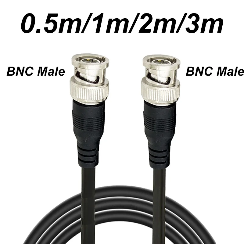 BNC Kabel Adaptor Laki-laki Ke Laki-laki untuk Kamera CCTV Kabel Konektor BNC Kamera Aksesori BNC 0.5M/1M/2M/3M