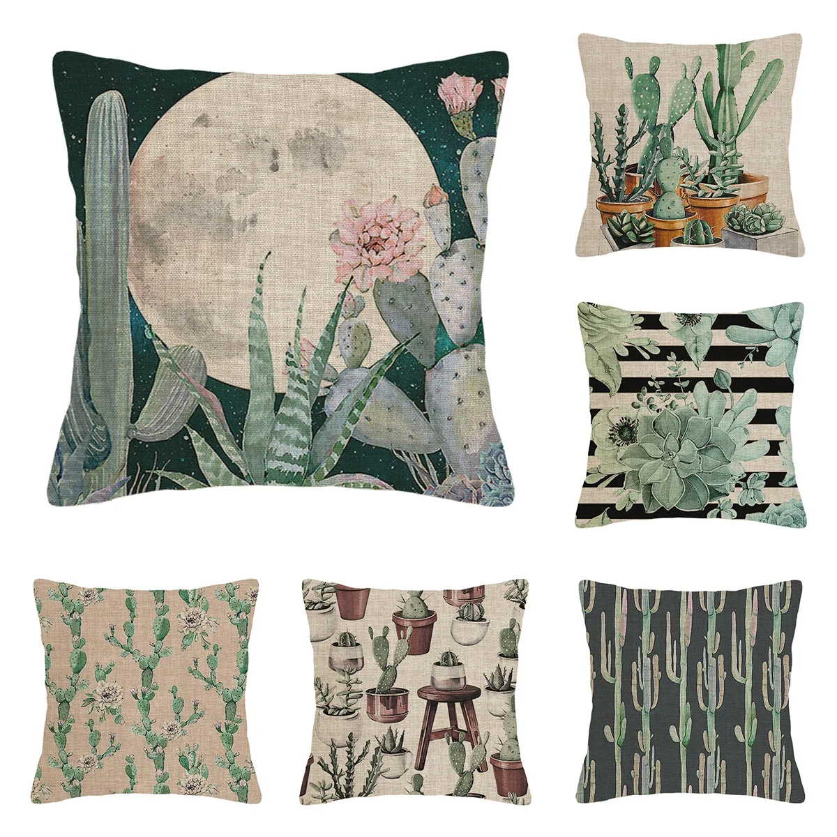 

Modern Decorative Cushion for Home Living Room Decor Throw Pillow Cover 45*45 40x40cm 60x60cm 45x45cm 50x50cm Green plants