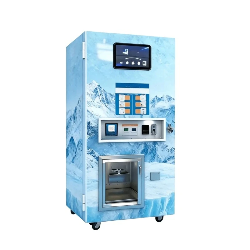 Customized High End Ice Vending Machine, Reverse Osmosis Water and Ice All-in-One Machine