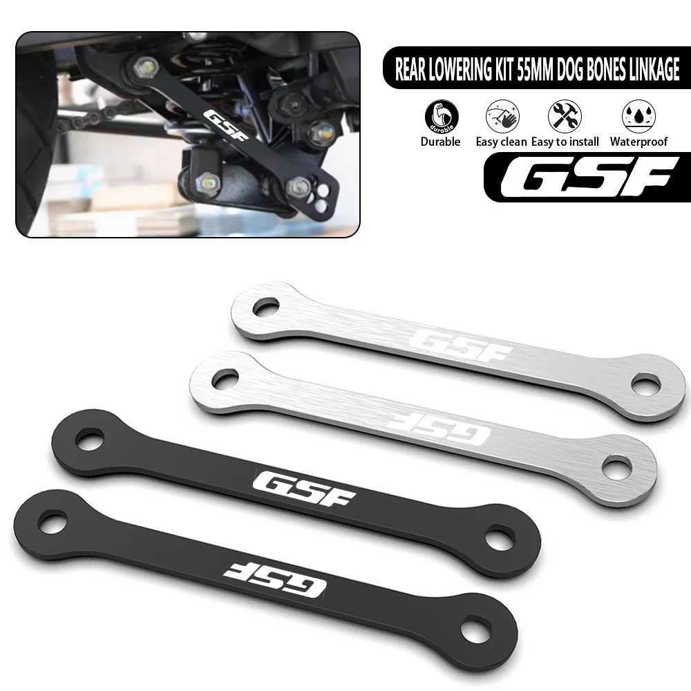 

For Suzuki GSF1200 Bandit 1996 1997 1998 1999 2000-2006 55mm Rear Jack up Lowering Kit Suspension Linkages Dog bones Linkage