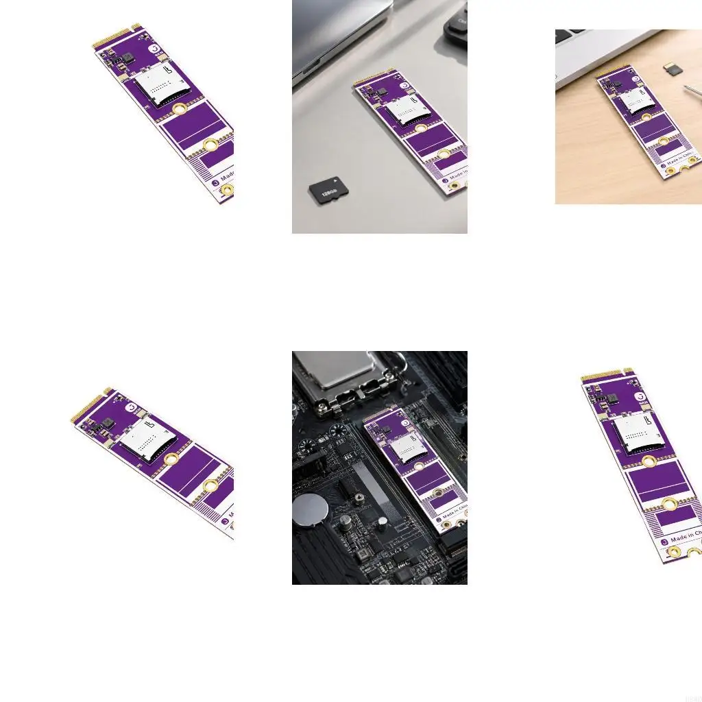 Small SD7.1 TF Removable Card Adapter for M.2 with Mounting Holes, Screw, Screwdriver, Chinese-Language Installation Guide H8WD