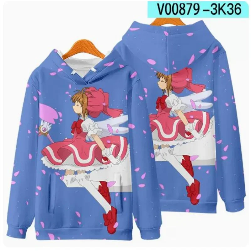 3D Print Cardcaptor Sakura Zip Up Women/Men Hoodie Sweatshirt Streetwear Hip Hop Kinomoto Sakura Cosplay Zipper Hooded Jacket