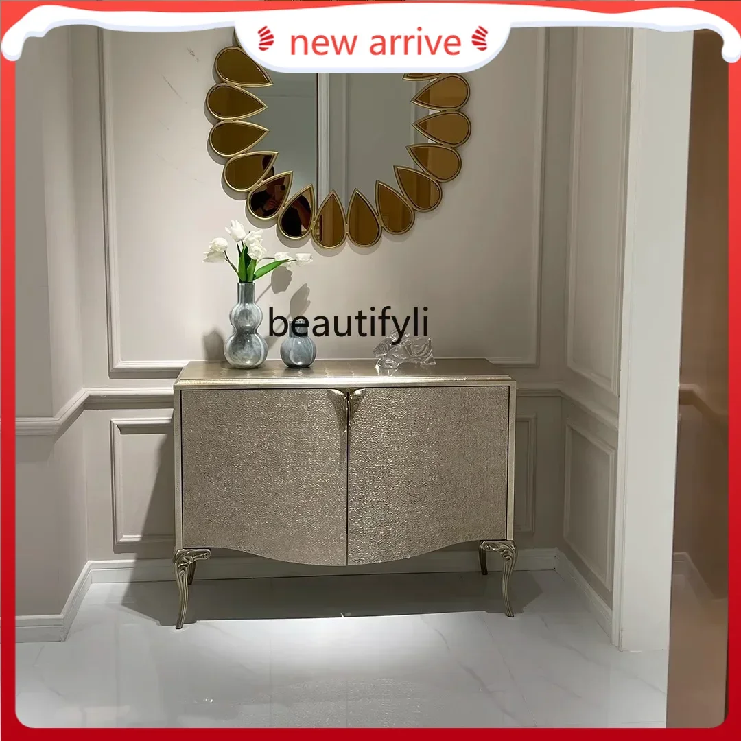 

SS ss7486 American light luxury solid wood porch cabinet, front door storage shoe cabinet modern living room advanced storage si