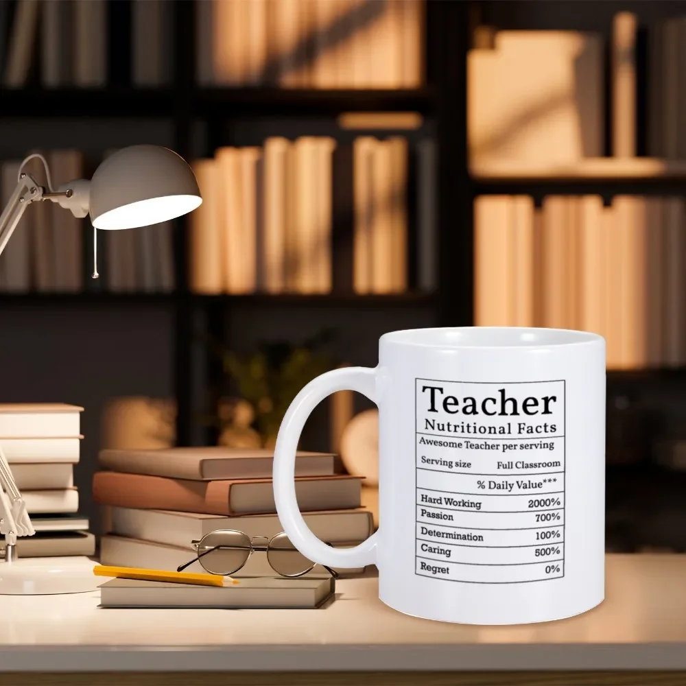 Awesome Teacher Ceramics Coffee Mugs Teacher's Day Appreciation Cup Best Original Teacher's Gift Drink Coffee Cocoa Milk Tea Mug