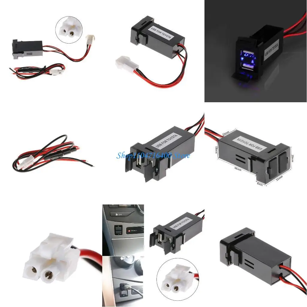 

y1gd 12V 4.2A Dual USB 2 Port Car Socket Adapter For