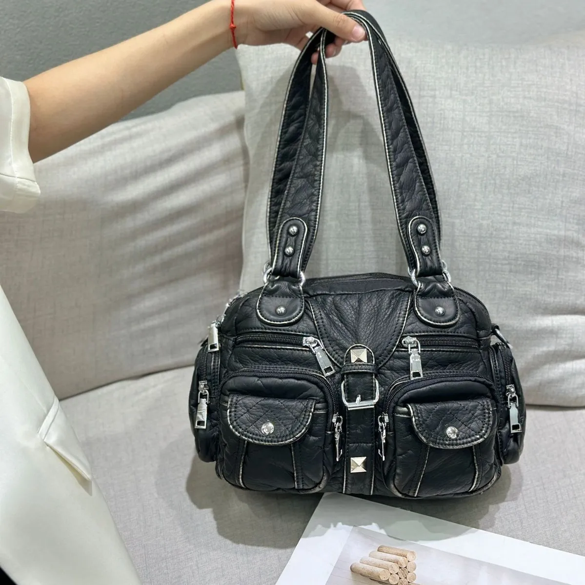 حقائب يد نسائية حقيبة كتف عصرية من البولي يوريثان حقيبة يد بمقبض علوي حقيبة زلابية هدايا حقائب كتف حزمة نقود للهاتف