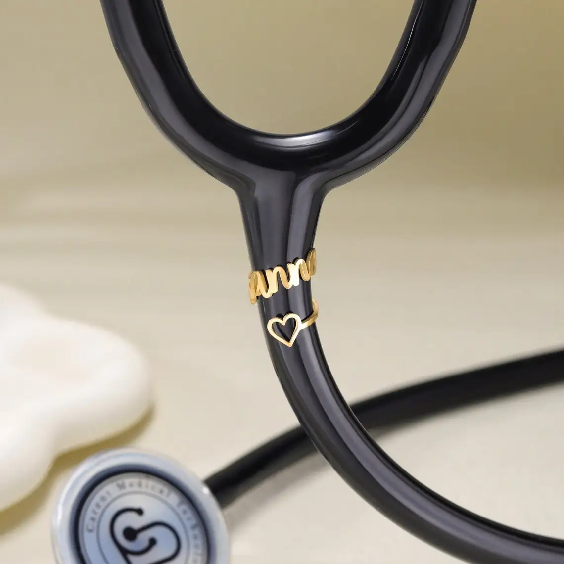 Stethoscope Name Tag Personalized Heart Shaped Stethoscope ID Tag Stainless Steel Charms for Stethoscope Nurses Week Gifts 2025 view 6