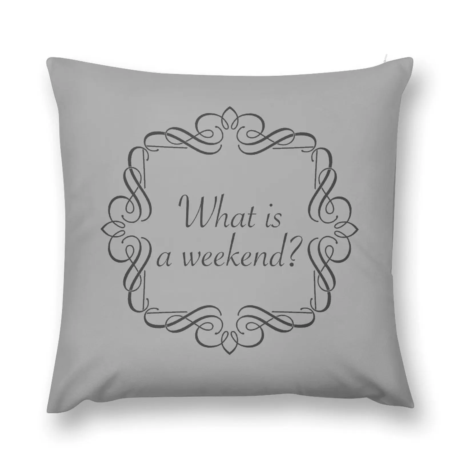 What is a weekend? Throw Pillow Decorative Cushions Sofa Cushion pillow