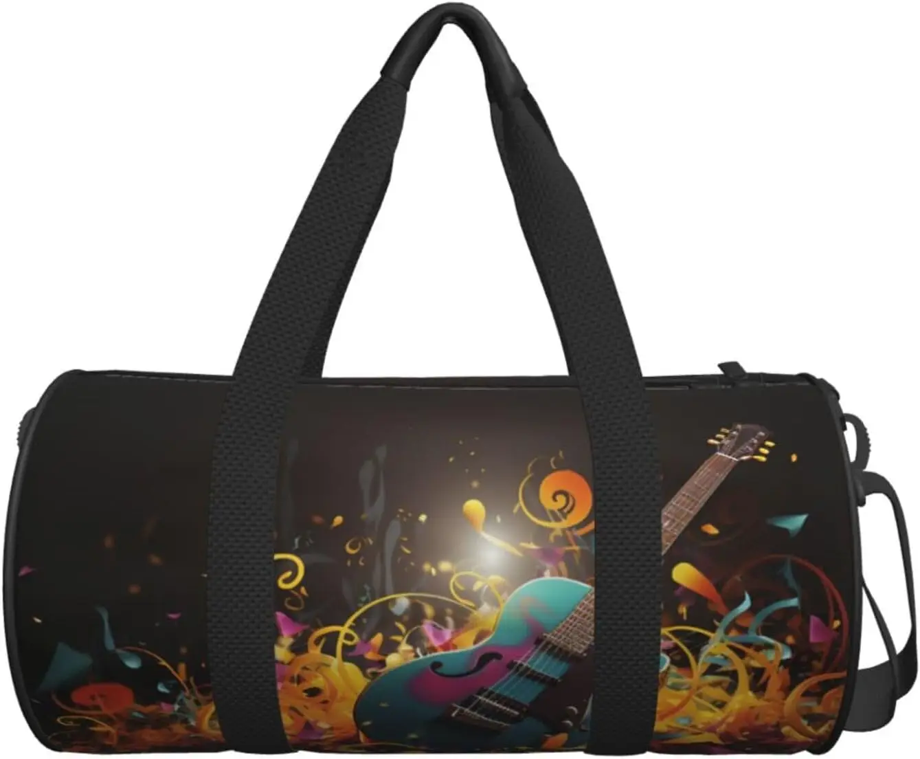 Music background Travel Duffle Bag Carry On Weekender Overnight Bag Sport Gym Bag for Women Men Foldable Travel