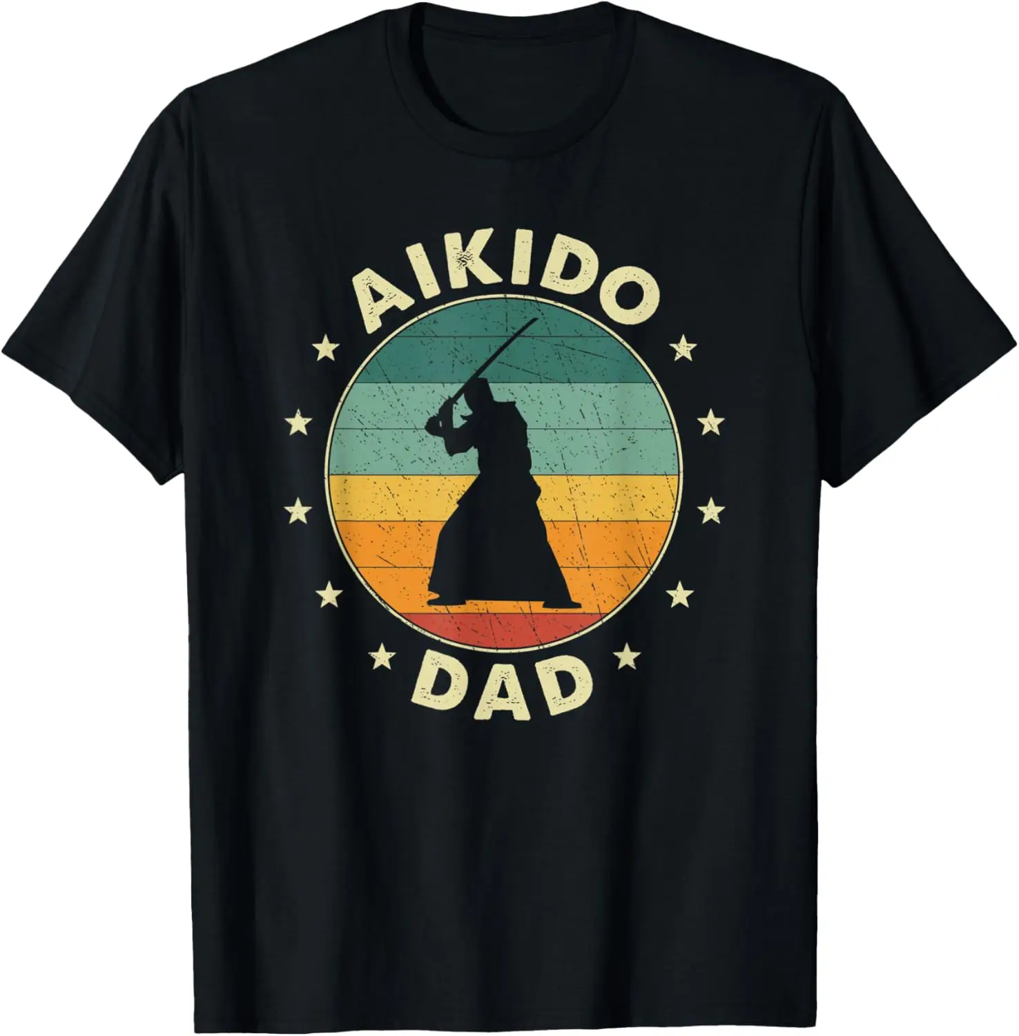 Mens Aikido Dad Father T-Shirt