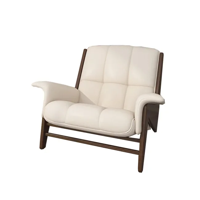 

New Chinese style, solid wood, sofa chair, black walnut, sales office